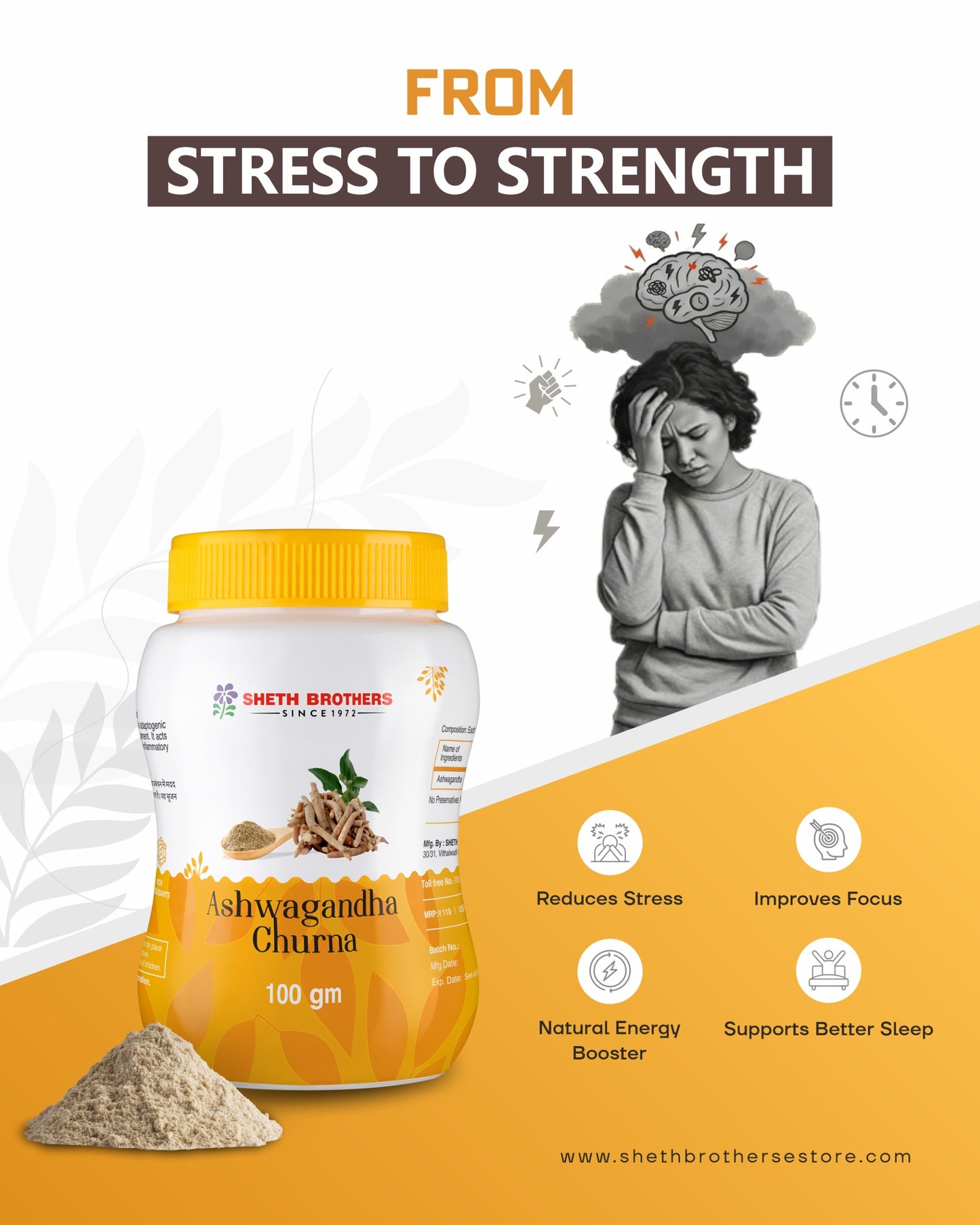 Ashwagandha Churna (Pack of 2)