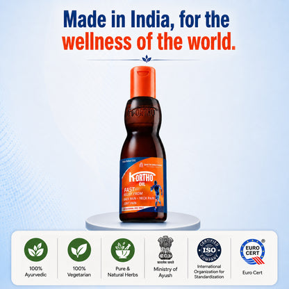 Sheth Brothers K-Otho Oil helps to promote comfort, relaxation and flexibility while supporting overall joint and muscle wellness.