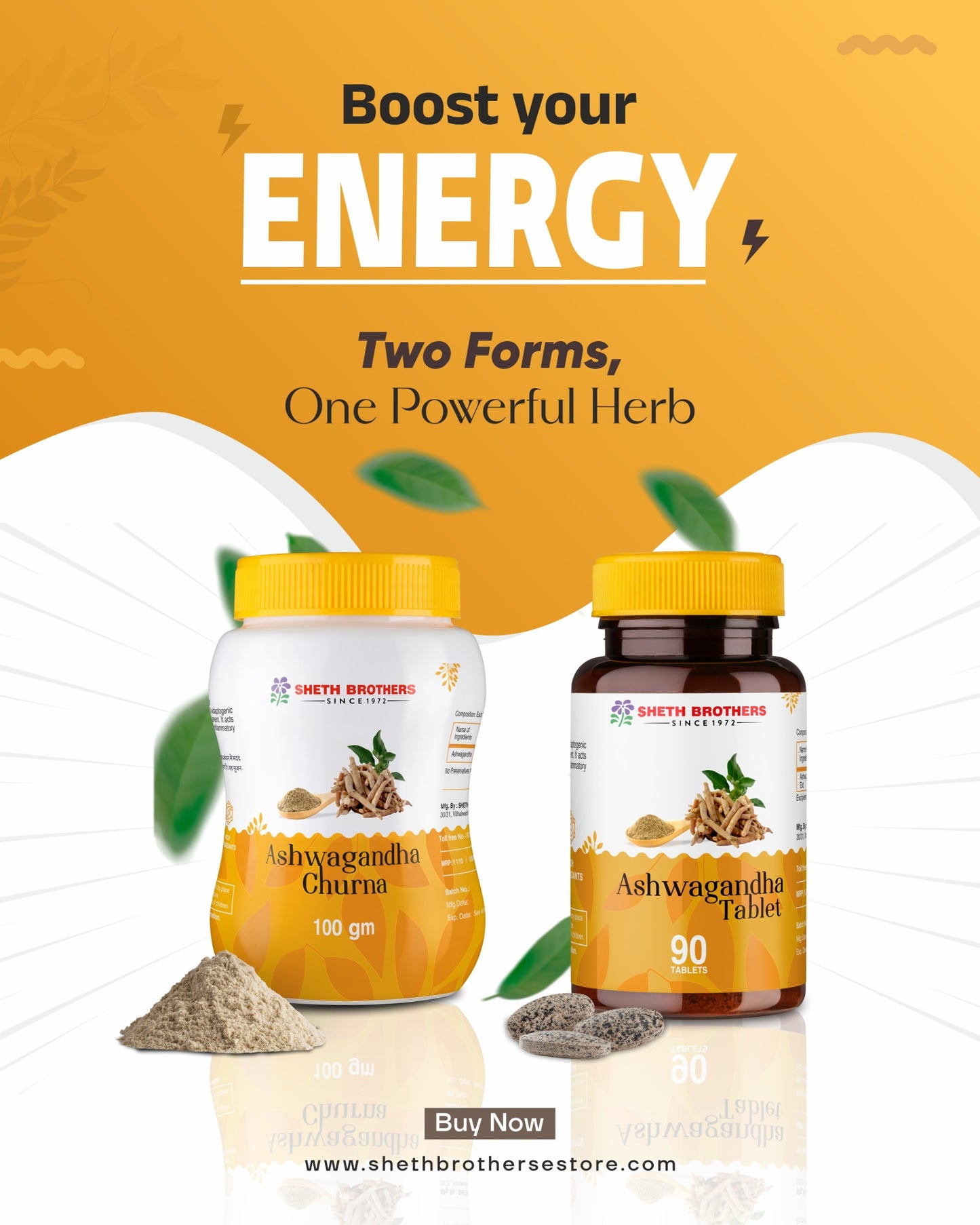 Ashwagandha Churna  (Pack of 2)