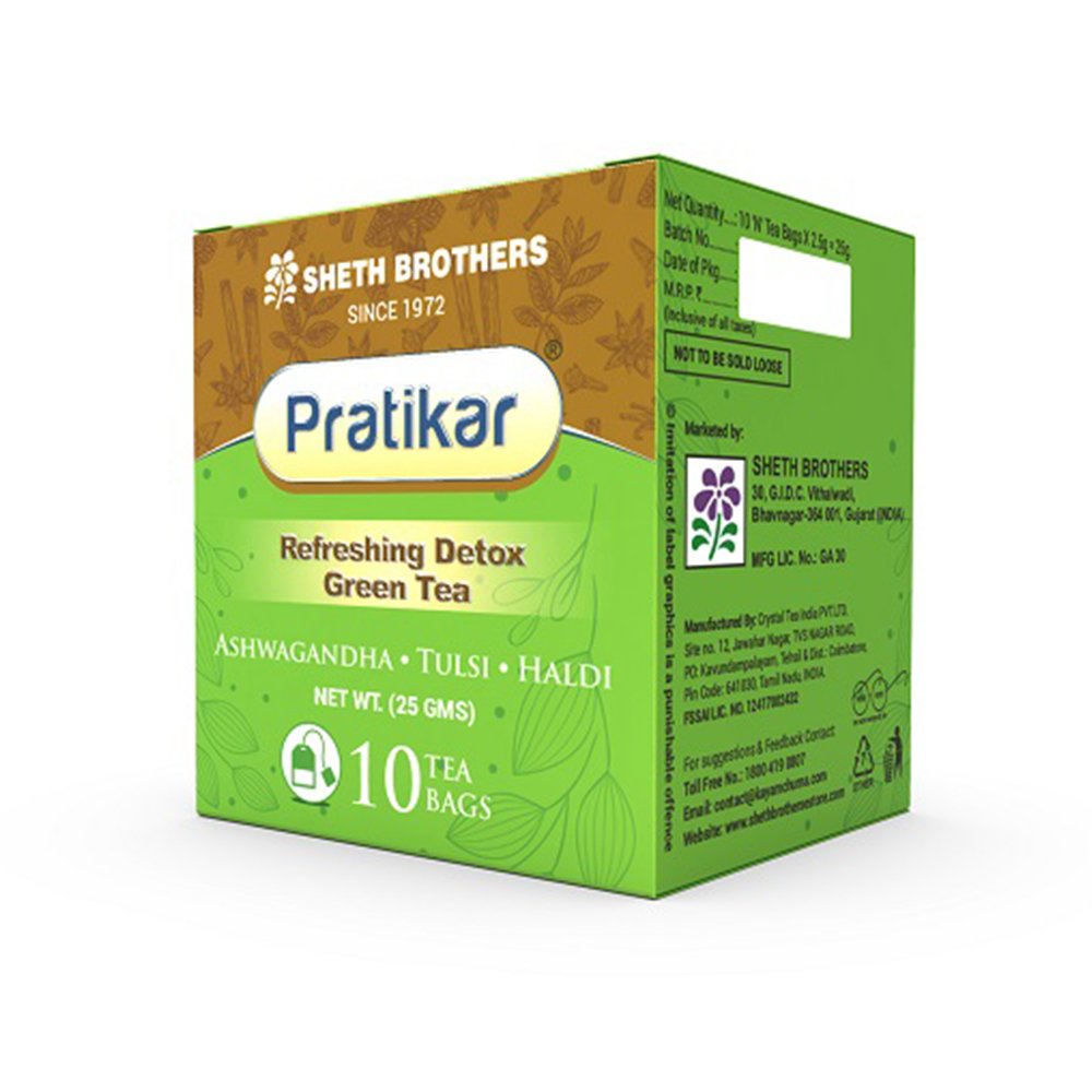 Pratikar Detox Green Tea  (Pack of 3) - Sheth Brothers