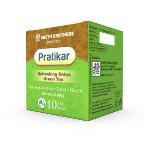 Pratikar Detox Green Tea  (Pack of 3) - Sheth Brothers